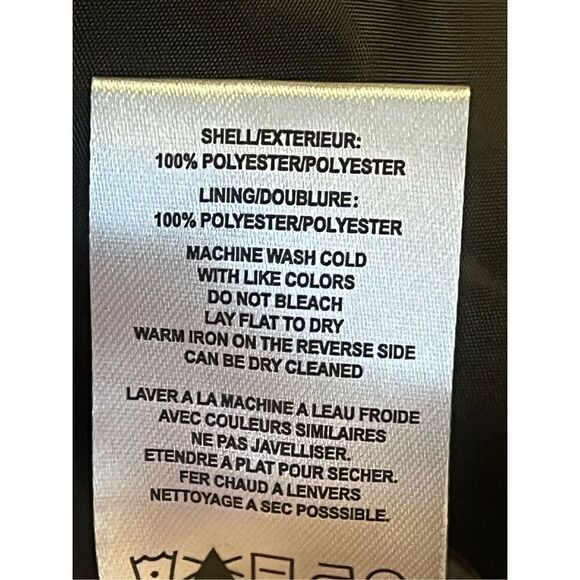 Vigoss Womens Black Faux Leather Cropped Puffer Coat Large nwt (3678) - Picture 5 of 7